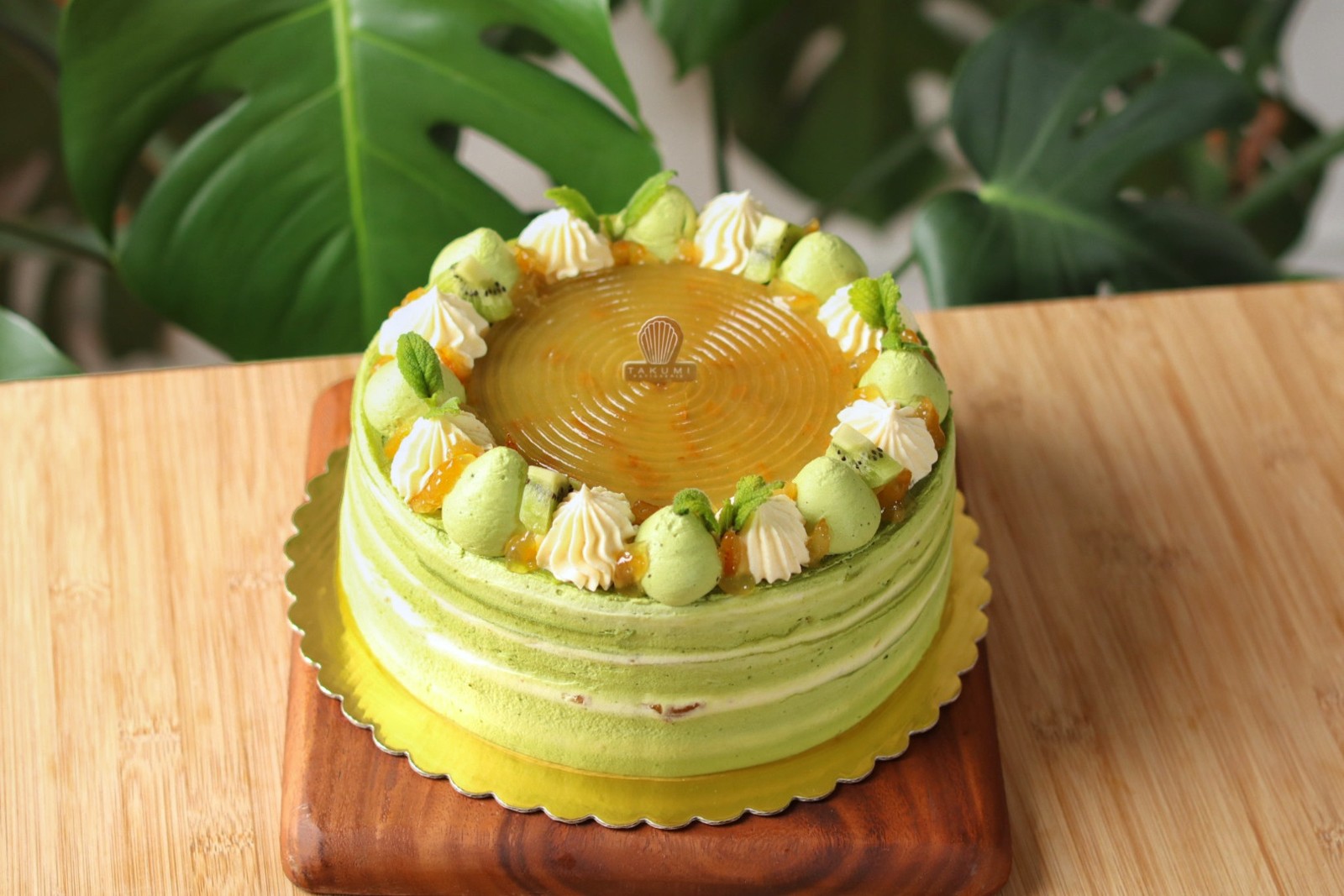 Matcha Yuzu Cream Cheese Crepe Cake
